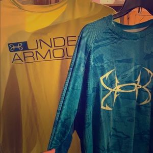 Two fishing shirts - under armour - low price!
